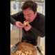jimmy fallon eating pizza